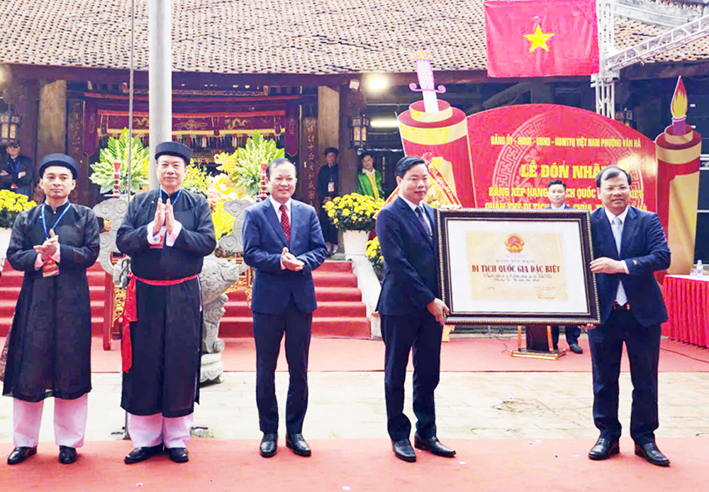 Bắc Ninh: Đón nhận Bằng xếp hạng di tích quốc gia đặc biệt quần thể di tích đình, chùa, từ chỉ Thổ Hà